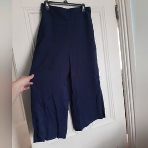 Lucky Brand Navy Cropped Flowy Pants